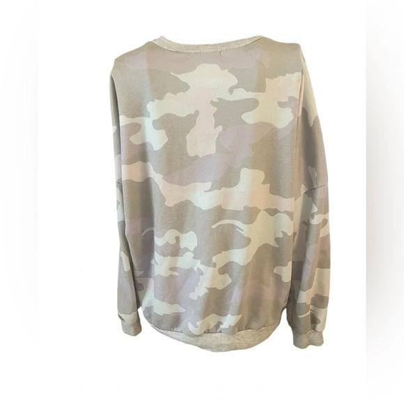 Ecowish Camo Crewneck Sweatshirt Size Large - Picture 4 of 5